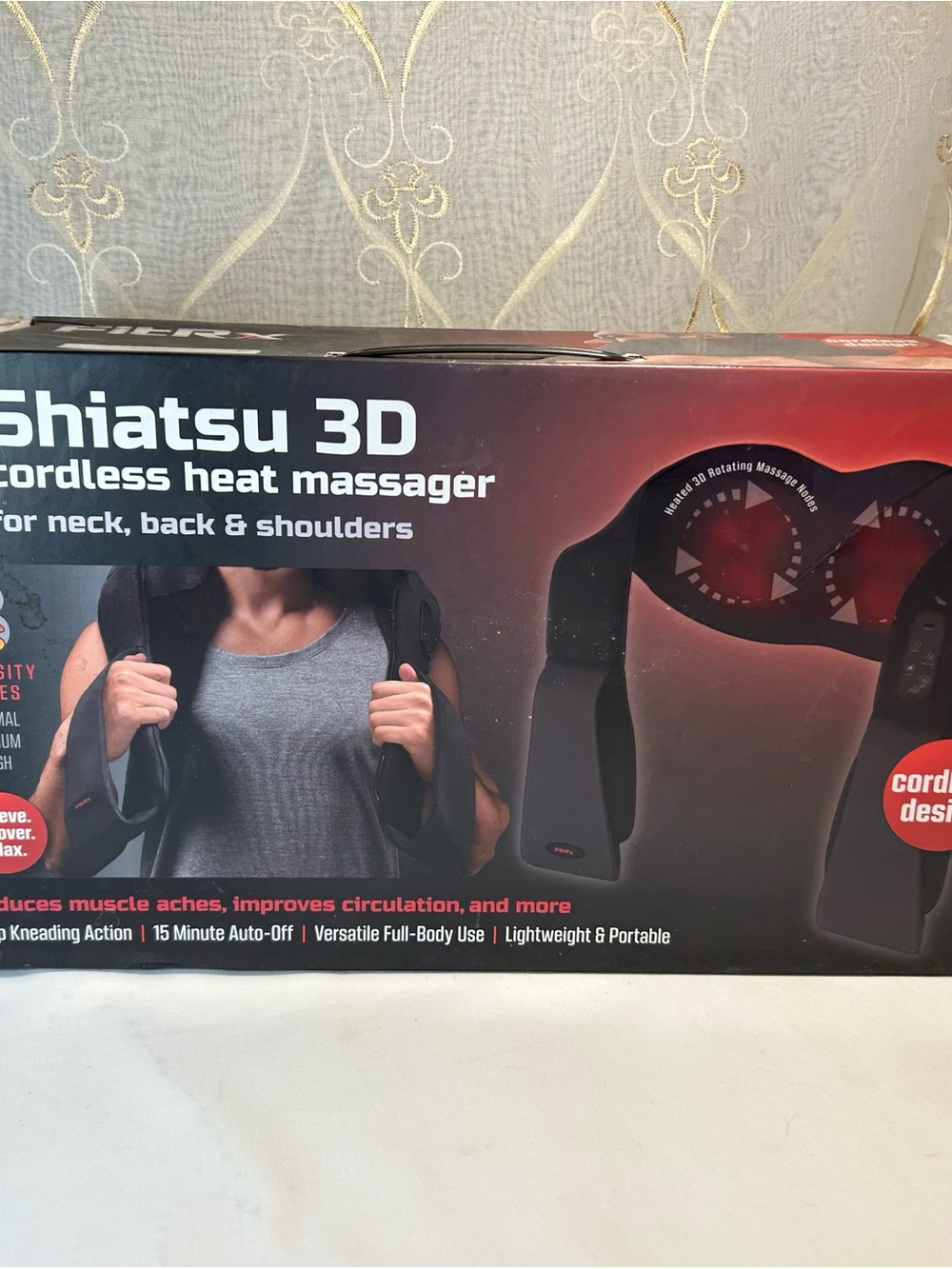 Shiatsu 3D Cordless Heat Massager New